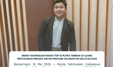 Rendy Rahmadani Masuk Top 10 Putra Terbaik di Ajang Pertukaran Pemuda Antar Provinsi Kalimantan Selatan 2025